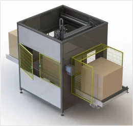 Máquina automática de corte y apertura de cajas